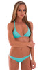 B54 - Womens Surfer Girl Swimsuit Bottom - Solids 2455 Aquamarine - Skinzwear