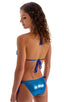 B56 - Womens Side Tie Brazilian Bikini Bottom - Metallics 2853 - 3451 Electric blue - Imperial blue - Skinzwear