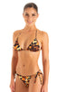 B56 - Womens Side Tie Brazilian Bikini Bottom - Prints 3554 Wild tiger - Skinzwear