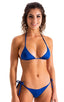 B56 - Womens Side Tie Brazilian Bikini Bottom - Solids 3451 Imperial blue - Skinzwear
