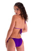 B56 - Womens Side Tie Brazilian Bikini Bottom - Solids 3453 Royal purple - Skinzwear
