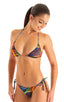B56 - Womens Side Tie Brazilian Bikini Bottom - Tan Through 7803 Rave up - Skinzwear