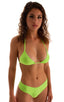B61 - Womens Cheeky Bottom - Solid Sheer Semi Sheer 5536 Lime - Skinzwear
