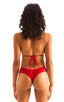B61 - Womens Cheeky Bottom - Solids 3450 Ruby red - Skinzwear