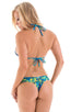 B61 - Womens Cheeky Bottom - Tan Through 8851 Tahitian rainforest - Skinzwear