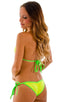 B67 - Womens Side Tie Cheekini Scrunchie Bottom - Solids 1459 - 1474 Chartreuse - Neon lime - Skinzwear