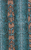 B7 - Womens Skinny Side 1/2 Bottom - Prints 2550 Aqua snake skin - Skinzwear