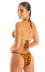 B7 - Womens Skinny Side 1/2 Bottom - Prints 3153 Golden leopard - Skinzwear