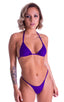 B7 - Womens Skinny Side 1/2 Bottom - Solids 3453 Royal purple - Skinzwear