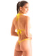 B77 - Womens Twin Tip Micro G String Bottom - Mesh 9882 - 1459 Coral peep show - Chartreuse - Skinzwear