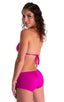B78 - Womens Boy Cut Swim Shorts - Solids 3452 Fuchsia - Skinzwear