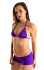 B78 - Womens Boy Cut Swim Shorts - Solids 3453 Royal purple - Skinzwear