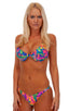 B8 - Womens High Cut Bikini 3/4 Bottom - Prints 4109 Hawaiian floral - Skinzwear