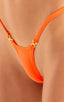 B81CN101G - Womens Micro G String Bottom with Gold Ornaments - Solids 6402 Blazing orange - Skinzwear