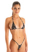 B81CN101S - Womens Micro G String Bottom with Silver Ornaments - Prints 4550 Night sky - Skinzwear