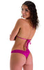 B90 - Womens Whale tale cheeky bikini - Solids 2452 Magenta - Skinzwear
