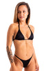 B92 - Womens Micro Cheekini Bottom - Solids 6407 Black - Skinzwear