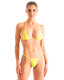 B97 - Womens Adjustable Front and Back Bikini - Solid Sheer Semi Sheer 4556 Lemon lime - Skinzwear