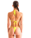 B97 - Womens Adjustable Front and Back Bikini - Solid Sheer Semi Sheer 4556 Lemon lime - Skinzwear