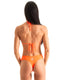 B98 - Womens Cheeky Bottom With Back Heart Cut - out - Solids 6402 Blazing orange - Skinzwear