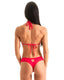 B98 - Womens Cheeky Bottom With Back Heart Cut - out - Solids 9876 Fire reef - Skinzwear