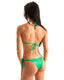 B99 - Womens Side Tie Rio Back Bikini Bottom - Wet Look 9871 Green - Skinzwear