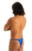 most popular mens sexy micro string bikini swimsuit by skinz swimwear in imperial blue; Sunseeker Micro Pouch Half Back Bikini in Imperial Blue 2; Sunseeker Mic