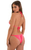 Brazilian Pucker Butt Bikini in ThinSKINZ Neon Coral 1; Brazilian Pucker Butt Bikini in ThinSKINZ Neon Coral, Rear View; Brazilian Pucker Butt Bikini in ThinSKI