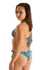 Womens Side Tie Scrunchie Bikini Bottom in Liquid Leopard 1; Womens Side Tie Scrunchie Bikini Bottom in Liquid Leopard 2; Womens Side Tie Scrunchie Bikini Botto
