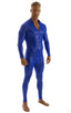C1FZM - Mens Full Body Suit for Men - Wet Look 0003 Royal blue - Skinzwear