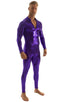C1FZM - Mens Full Body Suit for Men - Wet Look 0007 Black - Skinzwear
