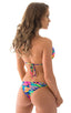 womens cheeky puckered sexy swimsuit runched skinz swimwear in tahitian floral; Cheeky Pucker Bottom in Tahitian, Rear View; Special Order Notice; Cheeky Pucker