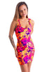 D1 - Womens Mini Dress - Prints 8163 Tahitian sunset - Skinzwear
