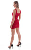 D1 - Womens Mini Dress - Solids 3450 Ruby red - Skinzwear