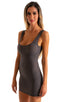 D11 - Womens Club Party Mini Dress - Mesh 4554 Shadow peep show - Skinzwear