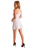 D8 - Womens Cover up Mini Dress - Mesh 2500 White peep show - Skinzwear