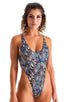 F10 - Womens One Piece Thong - Prints 3151 Congo - Skinzwear
