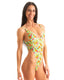 F10 - Womens One Piece Thong - Prints 9879 Pina colada - Skinzwear