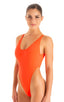 F10 - Womens One Piece Thong - Solids 6402 Blazing orange - Skinzwear