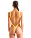 F10B - Womens One Piece Thong with Contour Binding - Solids 9869 - 1459 Sugar rush - Chartreuse - Skinzwear
