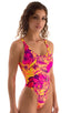 F12 - Womens Baywatch One Piece Swimsuit Full Back - Prints 8163 Tahitian sunset - Skinzwear
