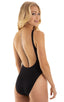 F12 - Womens Baywatch One Piece Swimsuit Full Back - Solids 6407 Black - Skinzwear