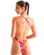 F4 - Womens One Piece Criss Cross Rio - Prints 8163 - 9855 Tahitian sunset - Solar flare - Skinzwear