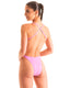 F4 - Womens One Piece Criss Cross Rio - Solids 9877 Amethyst Blush - Skinzwear