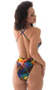 F5 - Womens One Piece Criss Cross Moderate Back - Tan Through 7803 Rave up - Skinzwear