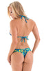 womens cheeky swim bottom boy shorts sexy booty hot pants swimwear in Tan Through Tahitian Rainforest; Cheeky Booty Shorts in Tan Through Tahitian Rainforest, R