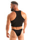 G28 - Limited Men’s Racerback Muscle Fit Cropped Tank with Skinz logo - Solids 9862 Onyx - Skinzwear