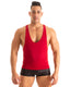 G29 - Men’s Racerback Gym Top – Muscle Fit Tank - Solids 9861 Cherry - Skinzwear