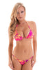 Brazilian Pucker Butt Bikini in Tahitian Sunset, Front View; Womens Scrunchie Brazilian Bikini Bottom in Tahitian Sunset 2; Brazilian Pucker Butt Bikini in Tahi