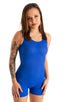 J6 - Womens Gym Onsie - Mesh 4555 Royal blue athletic - Skinzwear